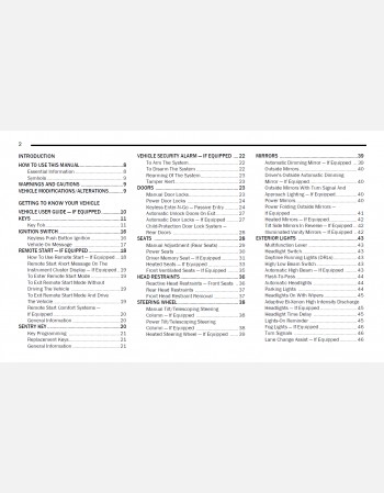 2020 chrysler 300 owners manual